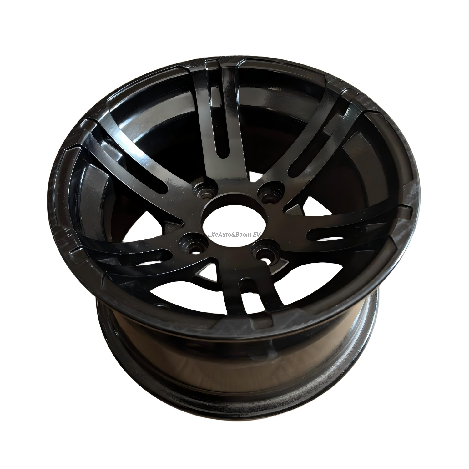 All-black Golf Cart Wheel Hub NBR12-07 (12X7-4-101.6-70-negative10)