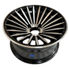 Aluminum Brilliant Black Golf Cart Wheel Hub NBR14-30(14x7-4-101.6-72-negative25)