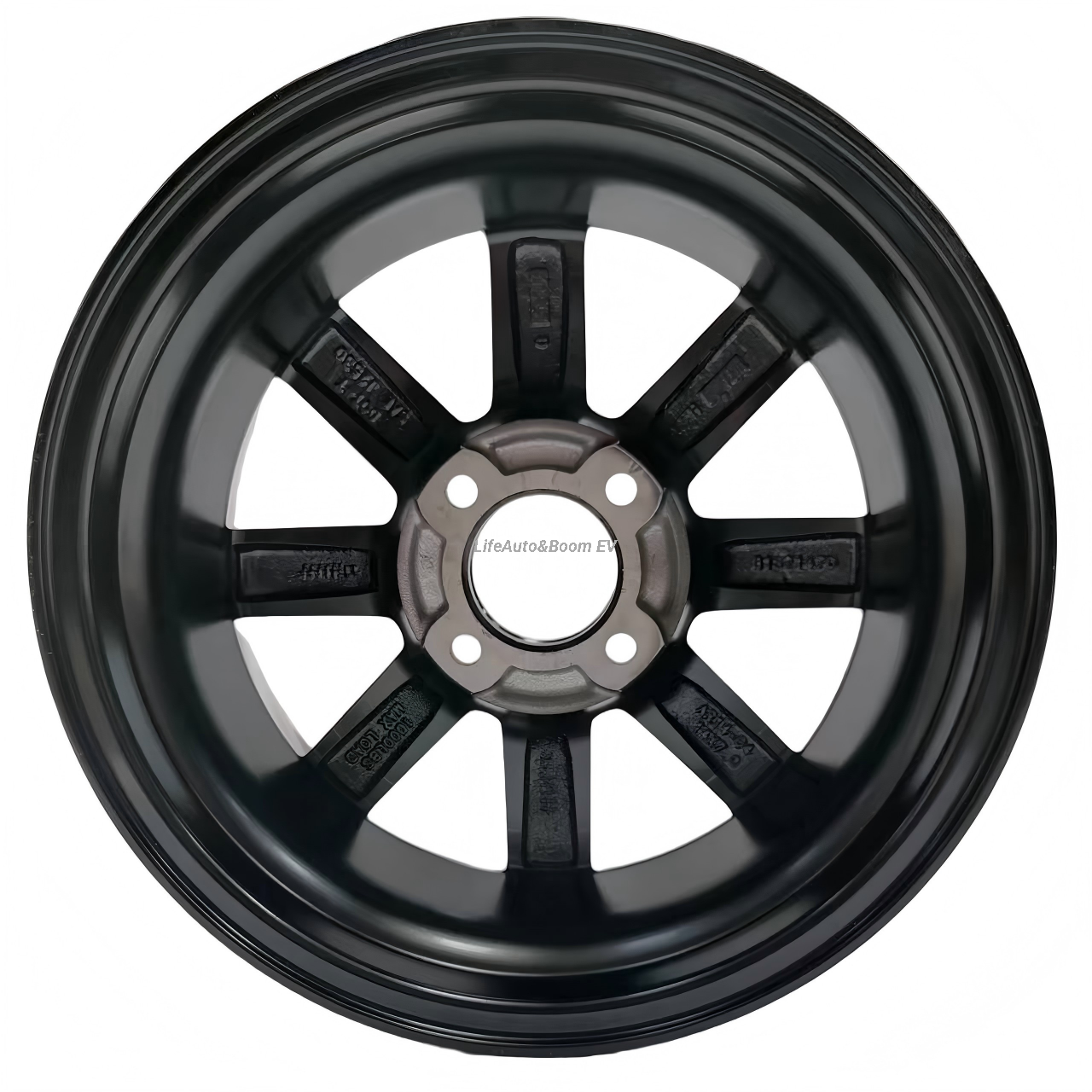 Aluminum Brilliant Black Golf Cart Wheel Hub NBR14-07(14x7-4-101.6-68--12.7)