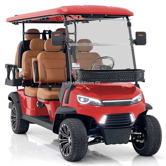 Off-Road Chinese Electric Golf Carts 6-Seater Club Model for Sale