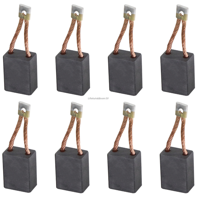 Club Car 3.7hp Motor Carbon Brush Kit - Replacement Set for Golf Cart Motors (Part #102938601)