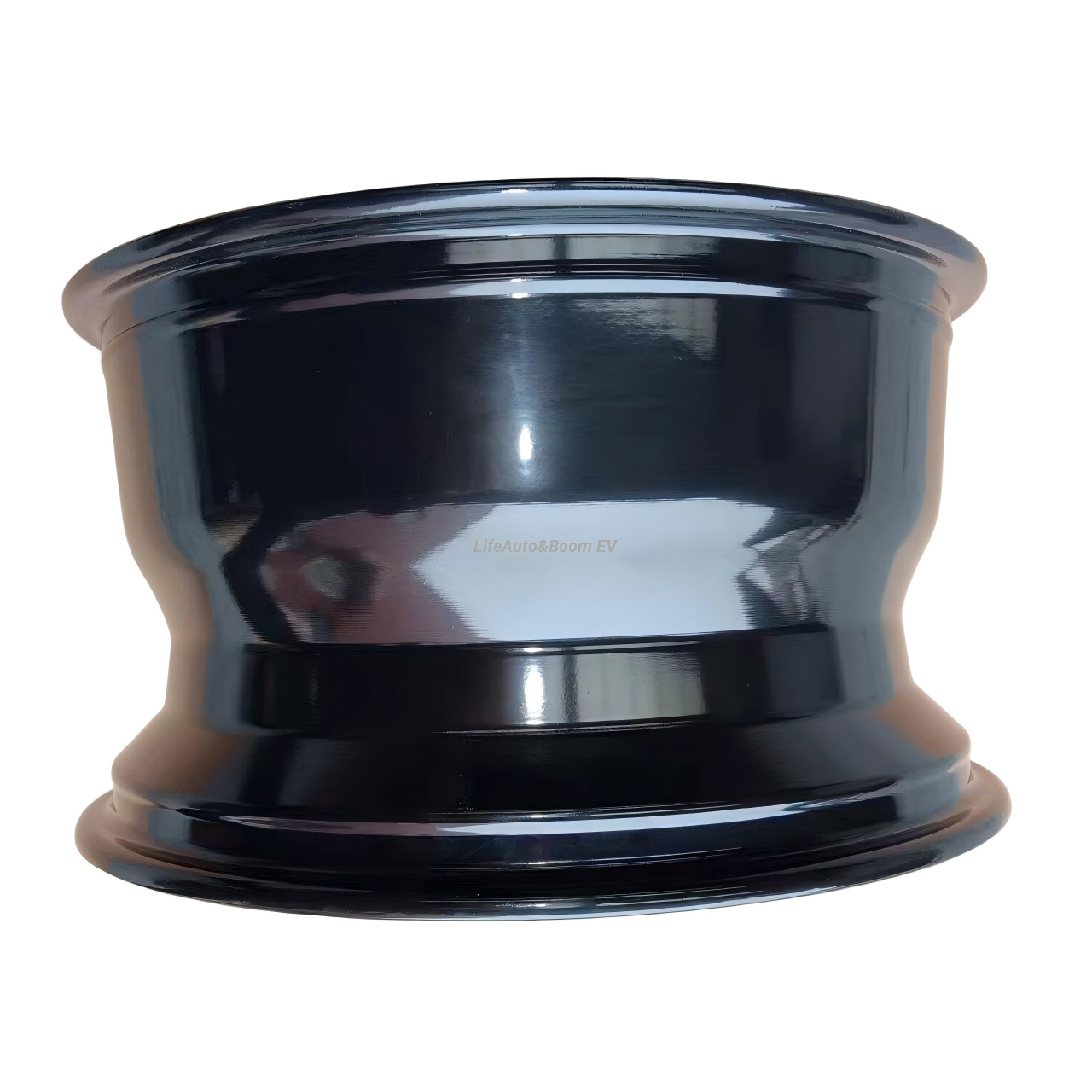 Aluminum All-Black Golf Cart Wheel Hub NBR14-02 (14x7-4-101.6-70-negative10)