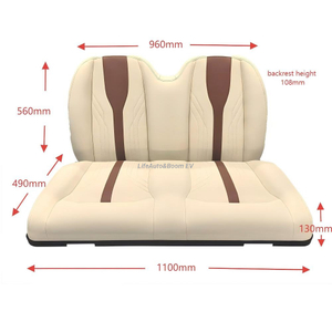 OEM ​Two - Tone Splicing Leather Golf Cart Seat