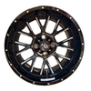 14''rim Aluminum brilliant black Golf Cart Wheel Hub NBR14-23 (14x7-4-101.6-72-negative25)