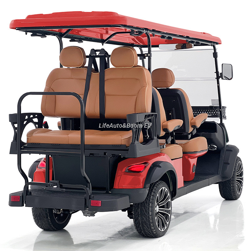 Off-Road Chinese Electric Golf Carts 6-Seater Club Model for Sale