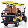 Custom-Made 72 Volts Electric Golf Carts with 6 Seats Street Legal for Golfing Made in China