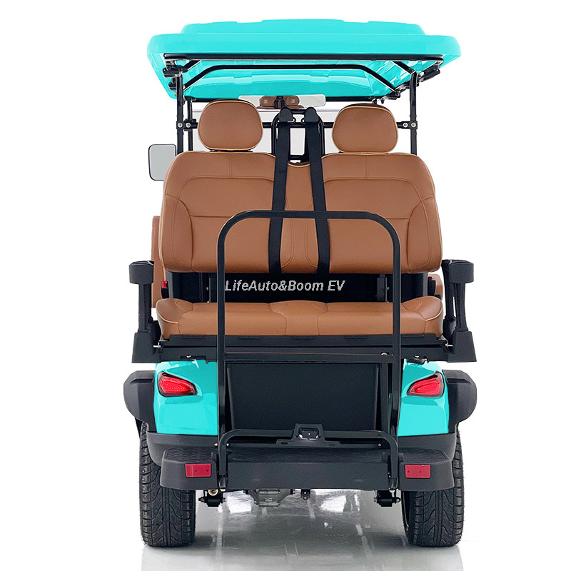48V 6-Seater Off-Road Electric Golf Cart Comfortable Beach Buggy Aluminum Metal Sightseeing Vehicle