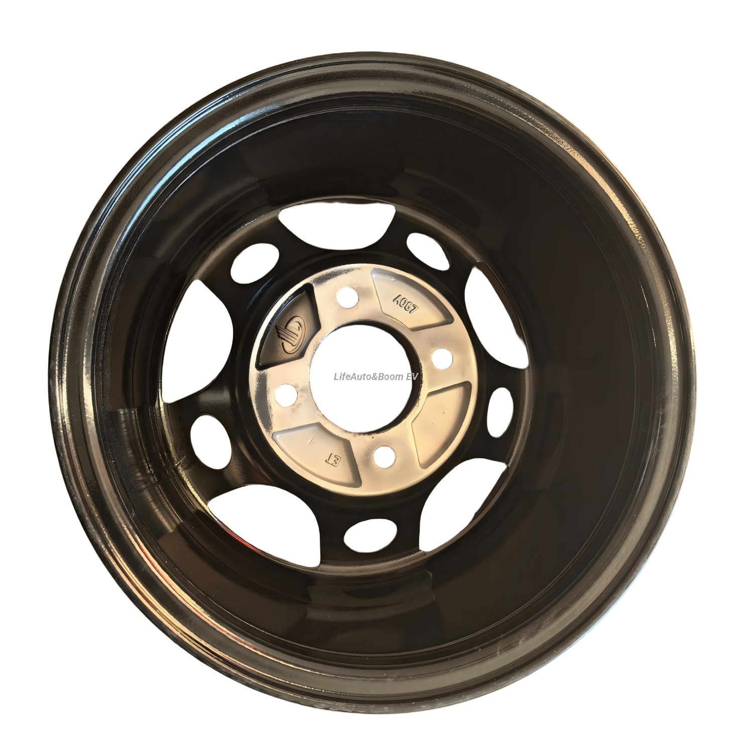 All-black Golf Cart Wheel Hub NBR12-14 (12x7-4-101.6-70-negative10)