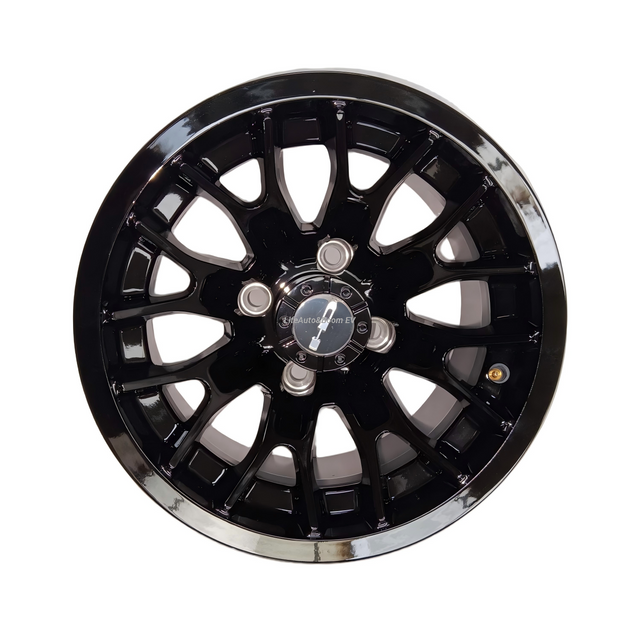 Aluminum All-black golf cart wheel hub NBR12-11A (12x7-4-101.6-68.2-negative14)