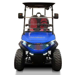 New Star Top Design 4-Seater Electric Golf Cart with Lithium Battery Light Show And Flash Effect