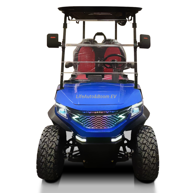 New Star Top Design 4-Seater Electric Golf Cart with Lithium Battery Light Show And Flash Effect