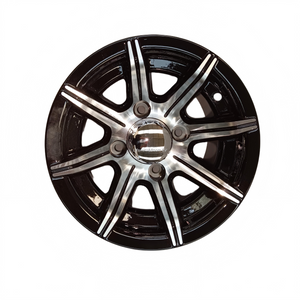 Aluminum Brilliant Black Golf Cart Wheel Hub NBR10-05(10x7-4-101.6-72-negative12)