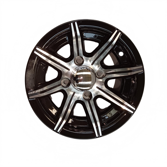 Aluminum Brilliant Black Golf Cart Wheel Hub NBR10-05(10x7-4-101.6-72-negative12)