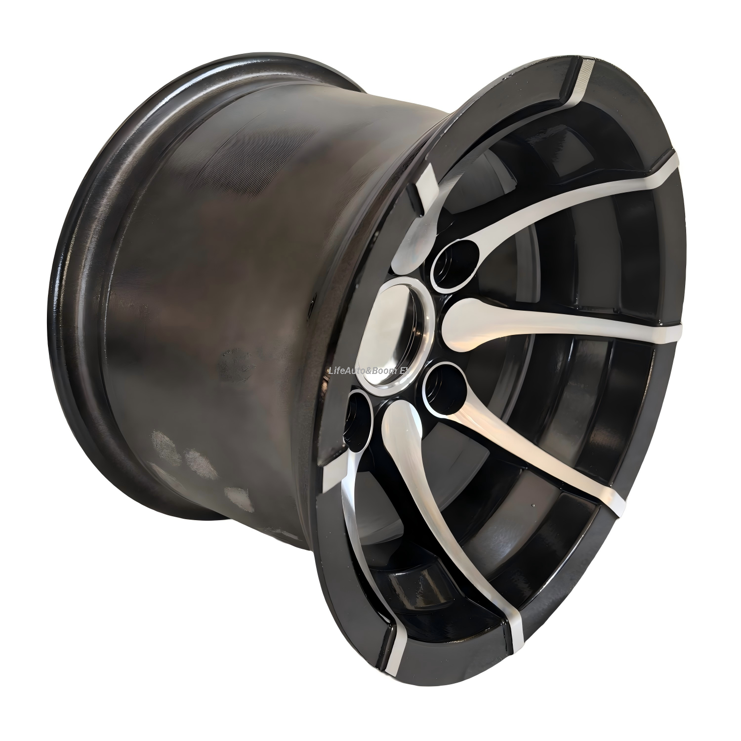 Brilliant Black Golf Cart Wheel Hub 10X7-4-101.6-58 -negative10 （NBR10-09)