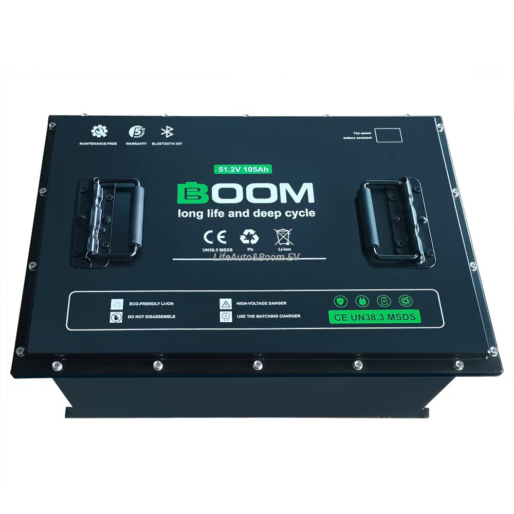 Mobile APP Control Monitor 51.2V105Ah Battery Used for Golf Carts