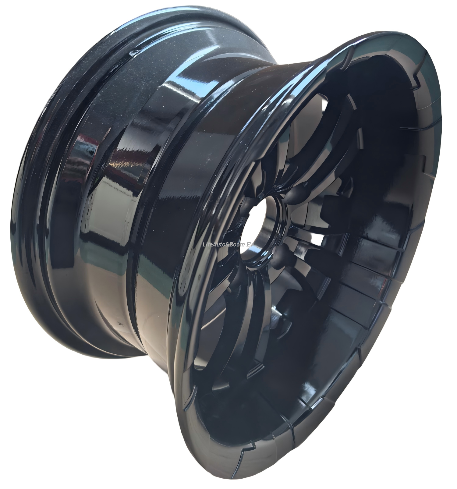 All-black Golf Cart Wheel Hub NBR14-09B (14x7-4-101.6-70-negative12.7)