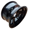 Aluminum All-Black Golf Cart Wheel Hub NBR14-02 (14x7-4-101.6-70-negative10)