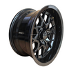 Aluminum All-Black Golf Cart Wheel Hub NBR14-08B (14x7-4-101.6-68-negative25)