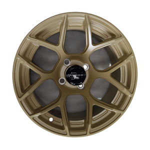 Bronze-colored Aluminum Golf Cart Wheel Hub NBR14-24 (14x7-4-101(1).6-72-negative25)