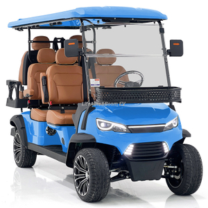 6-Seater Off-Road Electric Golf Cart Steel and Plastic Hunting Club Car with Metal Frame Electric Golf Scooter