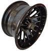 14''rim Aluminum brilliant black Golf Cart Wheel Hub NBR14-23 (14x7-4-101.6-72-negative25)