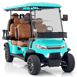48V 6-Seater Off-Road Electric Golf Cart Comfortable Beach Buggy Aluminum Metal Sightseeing Vehicle
