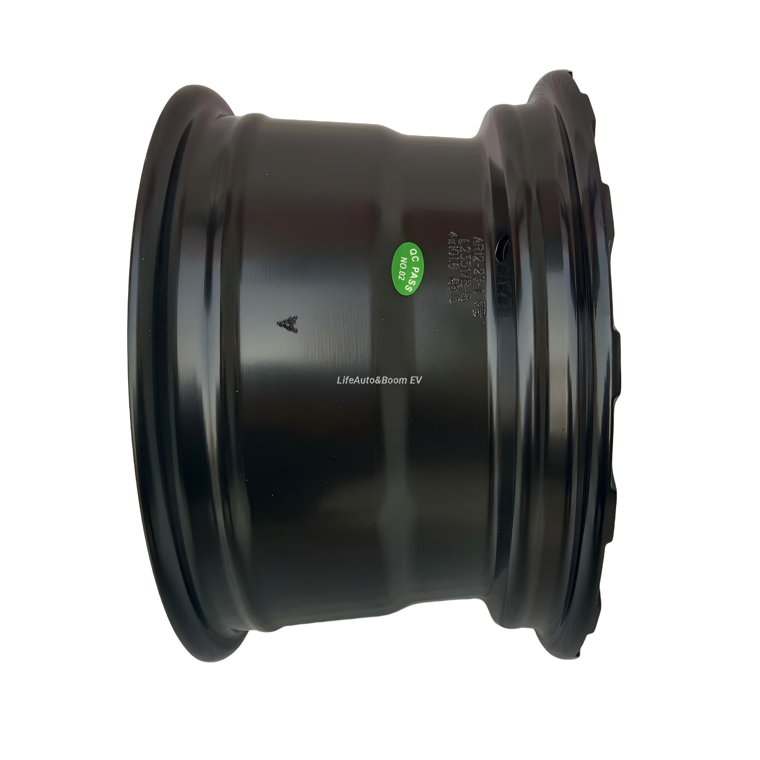 Matte All-black Golf Cart Wheel Hub BNL12-27 (12x7J-4-101.6-68.5-negative20)