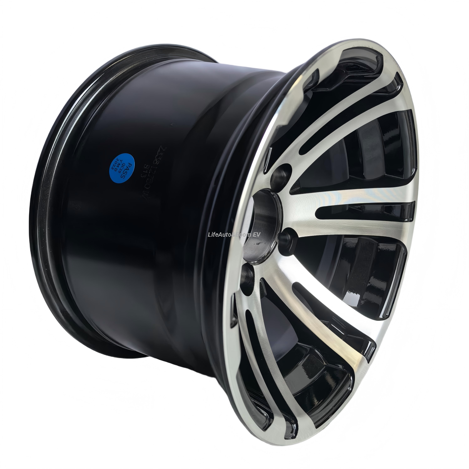 Brilliant Black Golf Cart Wheel Hub NBR12-01A (12X7-4-114.3-70-negative10)