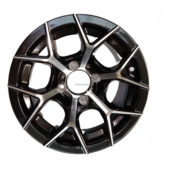 Aluminum Brilliant Black Golf Cart Wheel Hub NBR12-09（12x7-4-101.6-70-negative12）