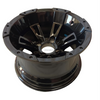Aluminum All-black Rivets Golf Cart Wheel Hub NBR12-28 (12x7-4-101.6-67.8-negative47)