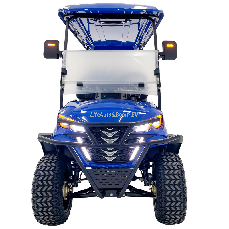 Durable Electric Golf Cart with Smooth Acceleration and Shock-Absorb Seat 48V Battery Voltage