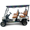 New Star Top Design 4 Seats Electric Golf Cart Lithium Battery Light Show The Flash