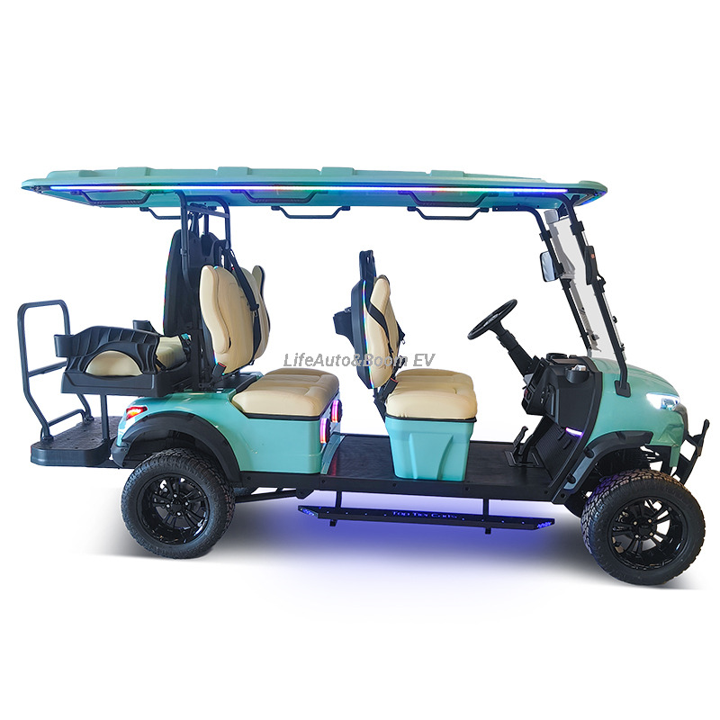 Customized 4-Seater Electric Golf Cart AC Motor and Lithium Battery for Sightseeing and Hunting