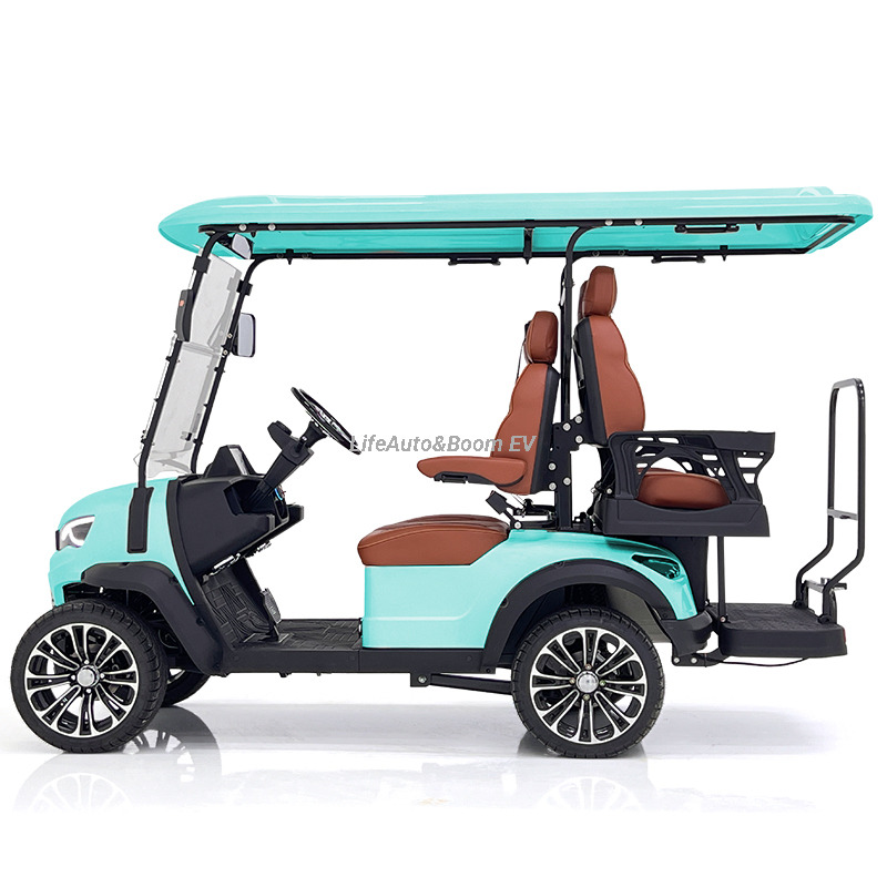 Hot-Selling Europe America DOT Certified 4-Seater Steel Electric Passenger Golf Carts New 2+2-Seater Electric Club Car