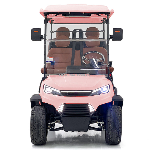 High-performance Popular Golf Cart for Leisure Sightseeing with 4 Passengers and an Instrument Panel