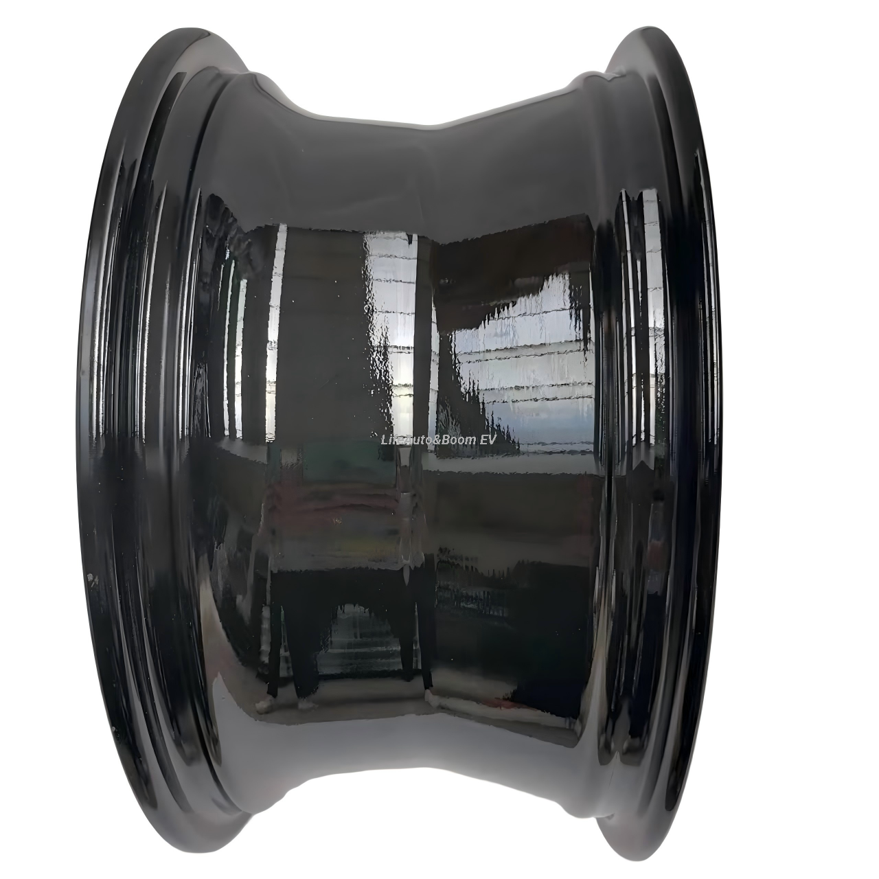 Aluminum Brilliant Black golf cart wheel hub NBR10-07 (10x7-4-101.6-72-negative12)