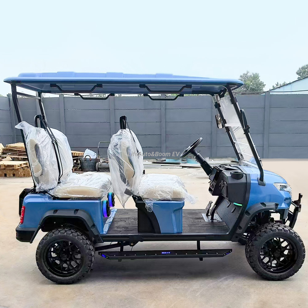 Customized 4-Seater Electric Golf Cart AC Motor and Lithium Battery for Sightseeing and Hunting