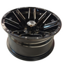 Aluminum Brilliant Black Golf Cart Wheel Hub NBR14-27(14x7-4-101.6-70.7-negative25 )