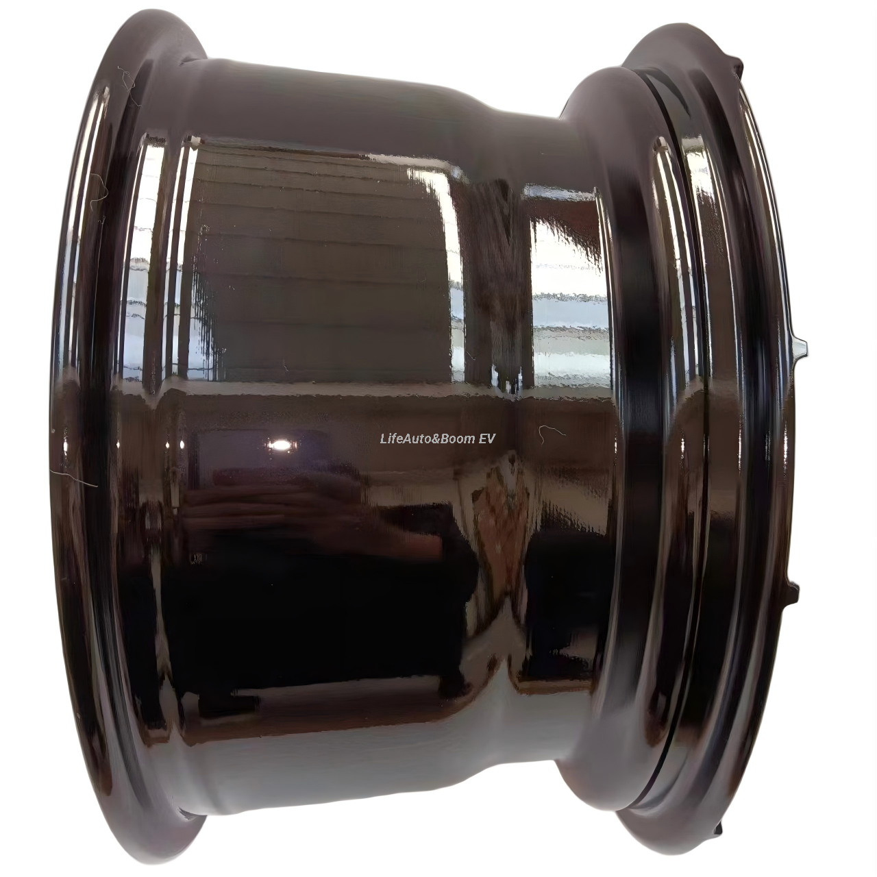 Aluminum Brilliant Black Golf Cart Wheel Hub NBR12-09（12x7-4-101.6-70-negative12）