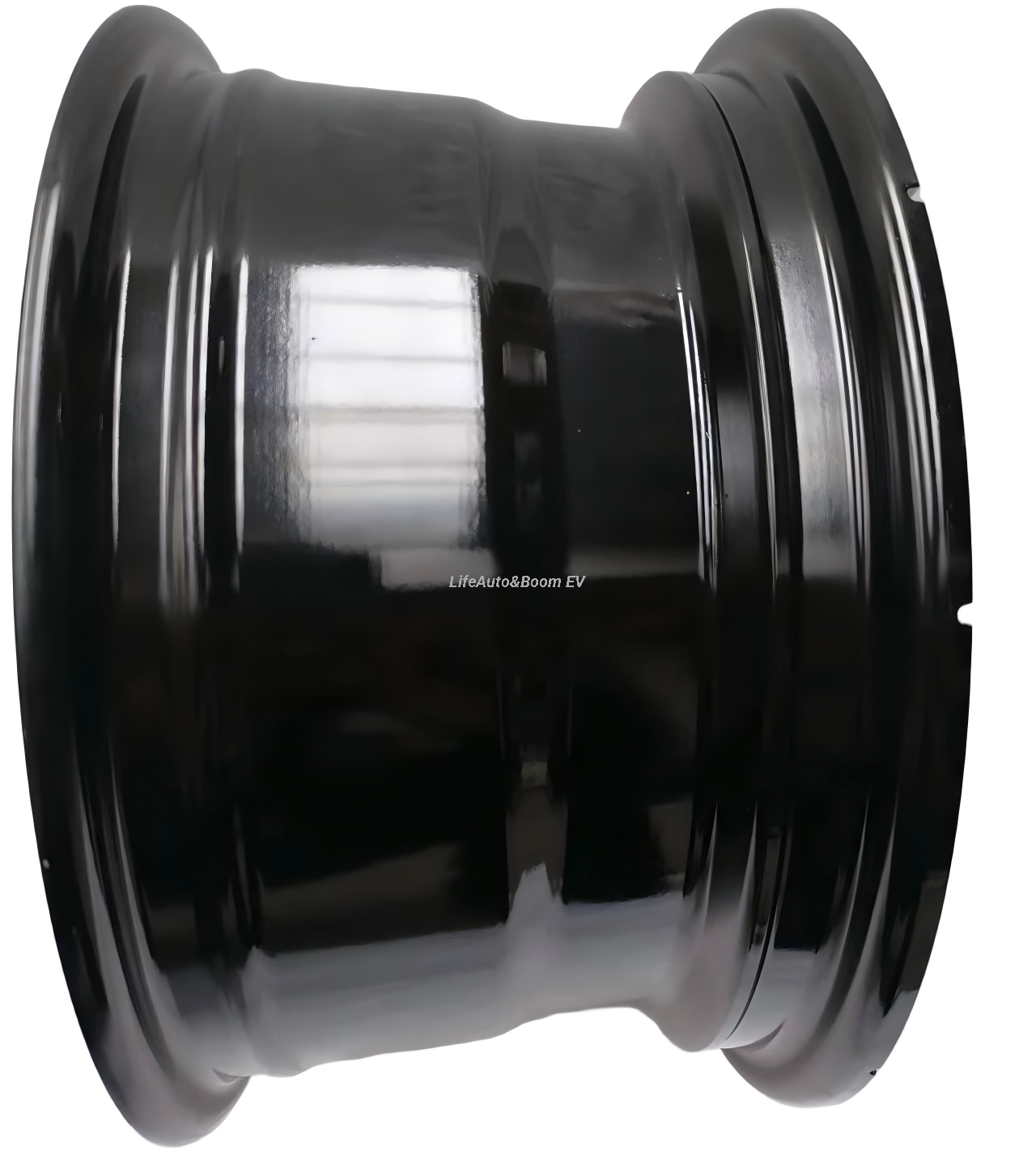 Aluminum Brilliant Black Golf Cart Wheel Hub NBR12-05 （12x7-4-101.6-70-negative10)