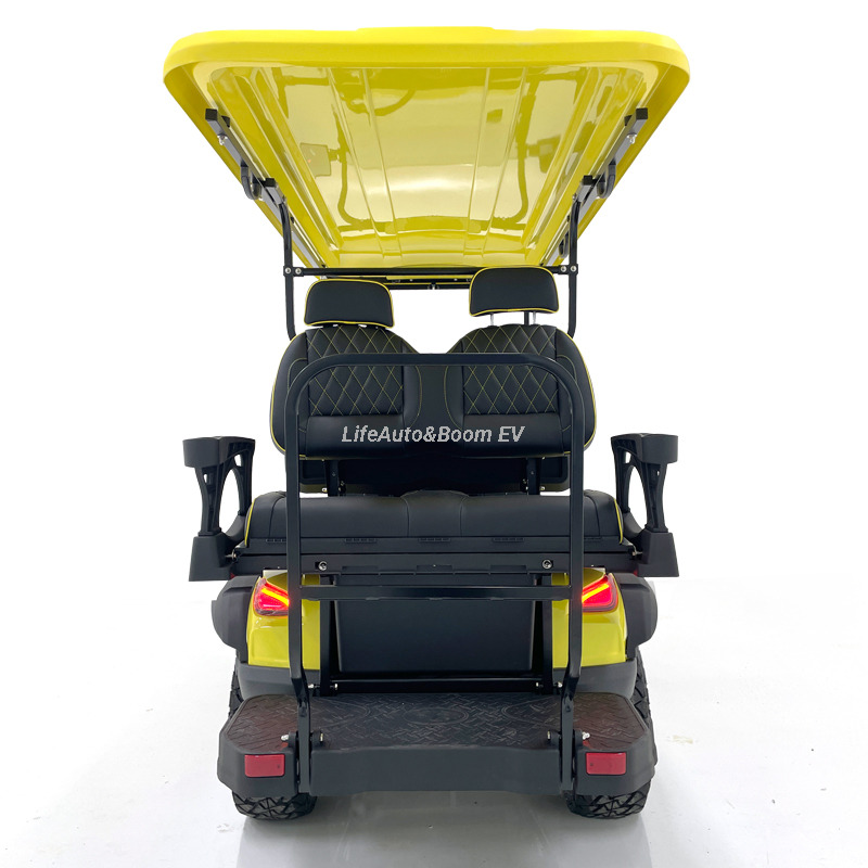 High-Graided Stylish Golf Cart with Padded Cushion Electric Fuel 48v Battery Voltage
