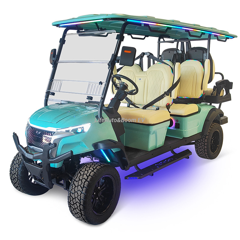 Customized 4-Seater Electric Golf Cart AC Motor and Lithium Battery for Sightseeing and Hunting