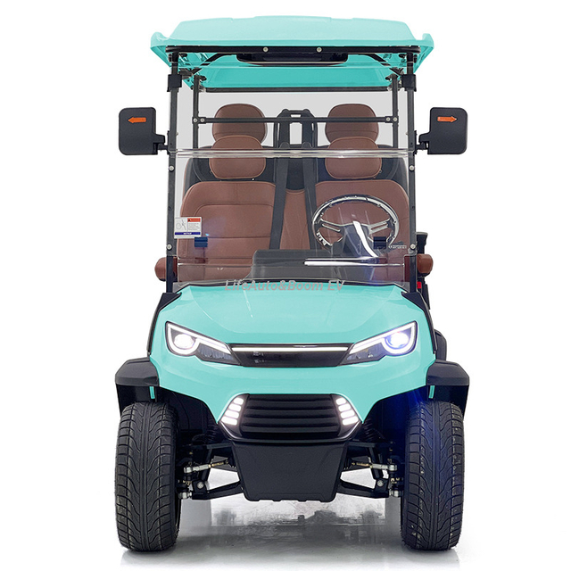 Hot-Selling Europe America DOT Certified 4-Seater Steel Electric Passenger Golf Carts New 2+2-Seater Electric Club Car