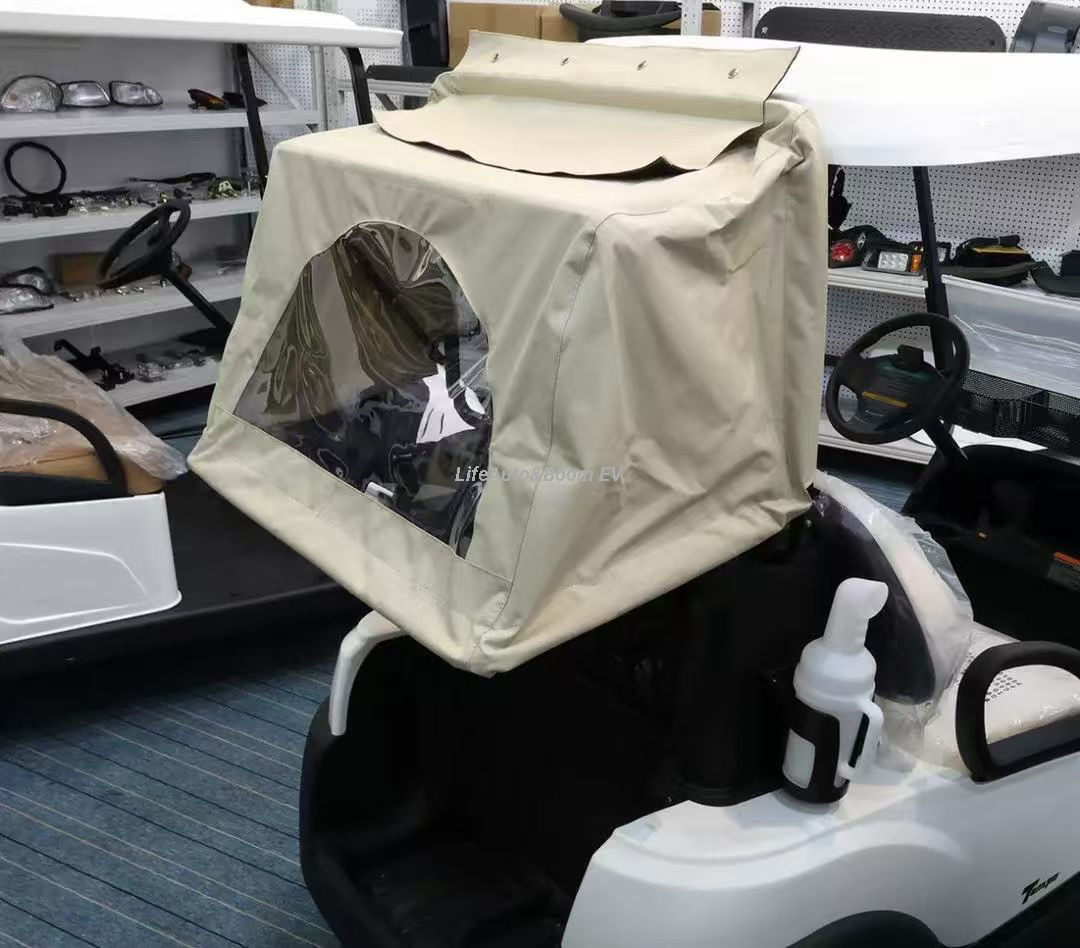 Rear - Mounted Protective Cover for Golf Cart