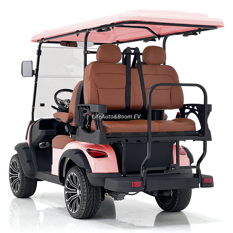 High-performance Popular Golf Cart for Leisure Sightseeing with 4 Passengers and an Instrument Panel