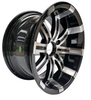 Aluminum Brilliant Black golf cart wheel hub NBR10-07 (10x7-4-101.6-72-negative12)