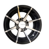 Aluminum Brilliant Black Golf Cart Wheel Hub NBR12-15A(12x7.5-4-101.6-70-negative20)