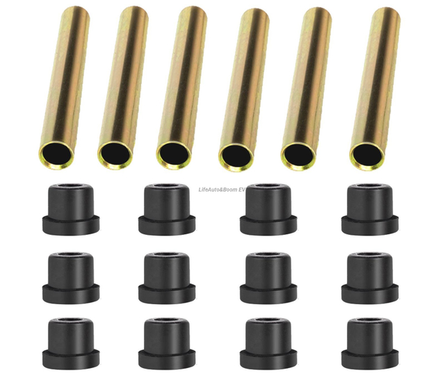 Club Car DS Front & Rear Leaf Spring & Trailing Arm Bushing Kit - Includes Bushings & Sleeves 1015583 1012303
