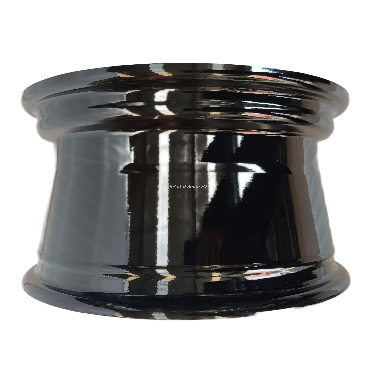 Aluminum Brilliant Black NBR14-16 Golf Cart Wheel Hub (14x7-4-101.6-68.5-negative20) 