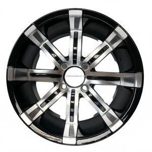 Aluminum Brilliant Black Golf Cart Wheel Hub NBR14-07(14x7-4-101.6-68--12.7)